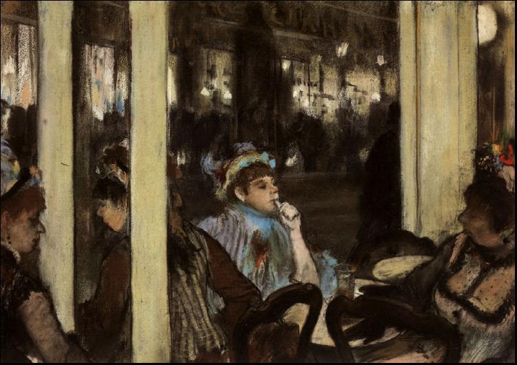  Women in Front of a Cafe, Evening